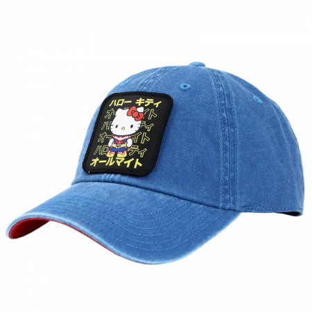Hello Kitty Sanrio X My Hero Academia Embroidered Patch Snapback Hat